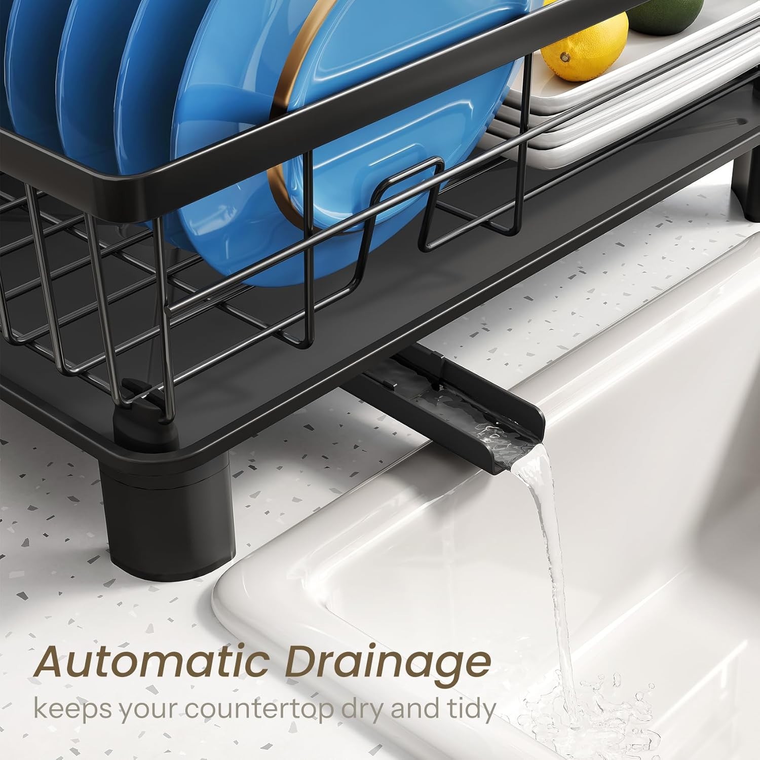 Dish Drying Rack – Small Dish Rack for Kitchen Counter, Stainless Steel Dish …