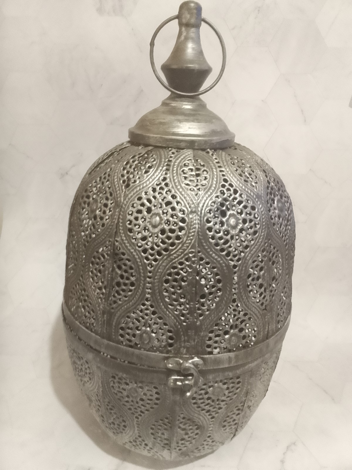 Karma Living Lantern Metal Bronze 21.5x41cm