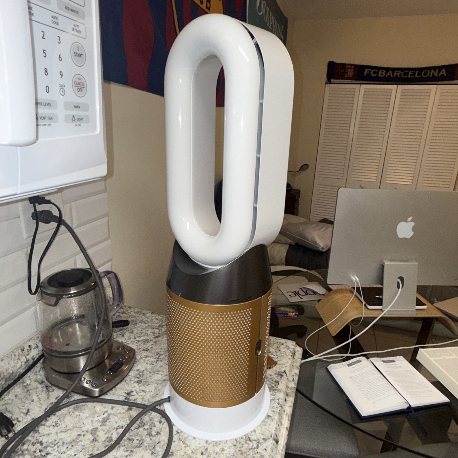 Dyson Purifier Hot+Cool Formaldehyde HP09 White/Gold Remote Perfect Working 100%