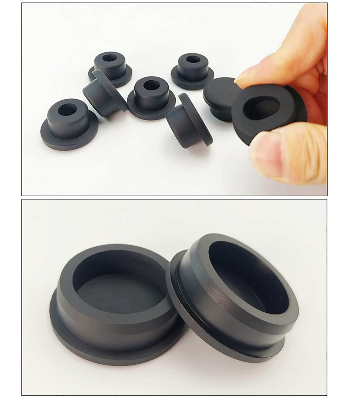 Black Rubber Hole Plug (9mm-101.5mm) – Durable Plug and Cap Ends for Holes