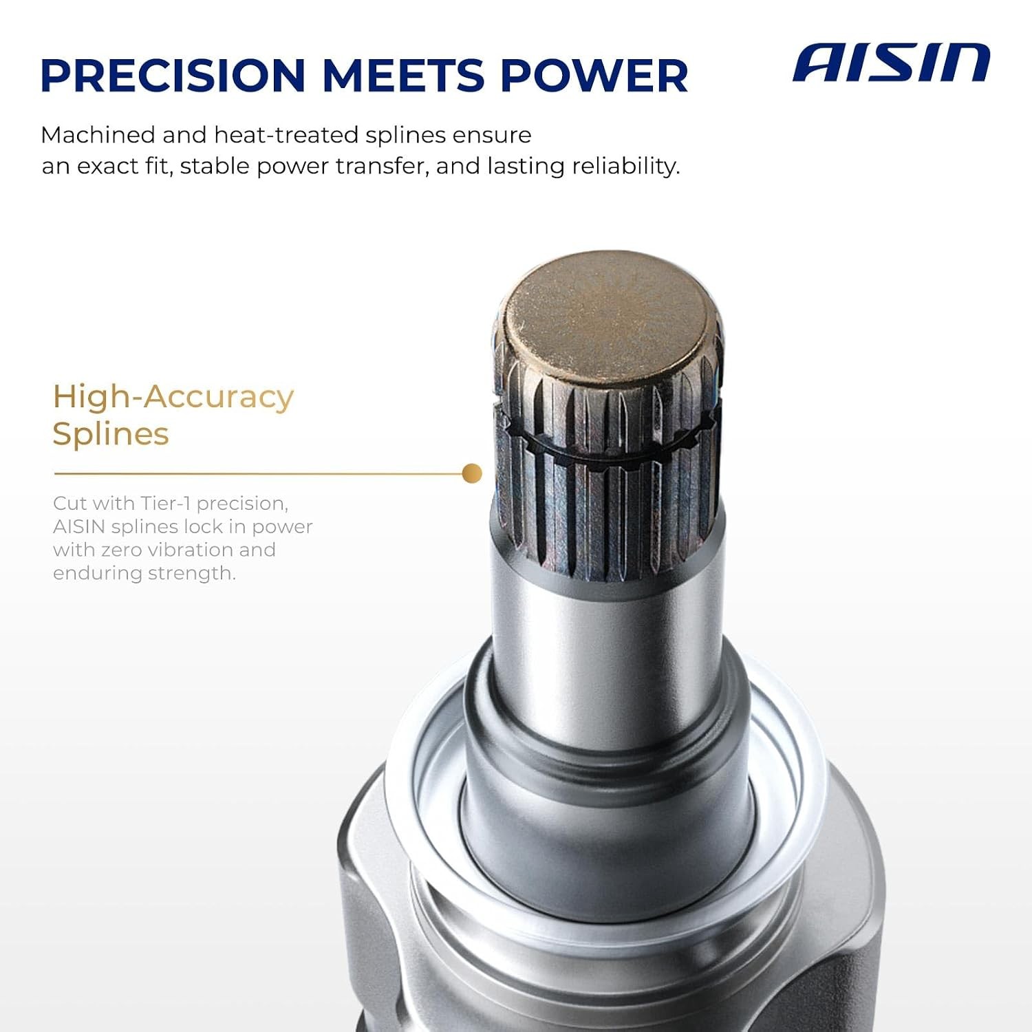 Aisin Front Right CV Axle Assembly Compatible with Hyundai Front Wheel Drive
