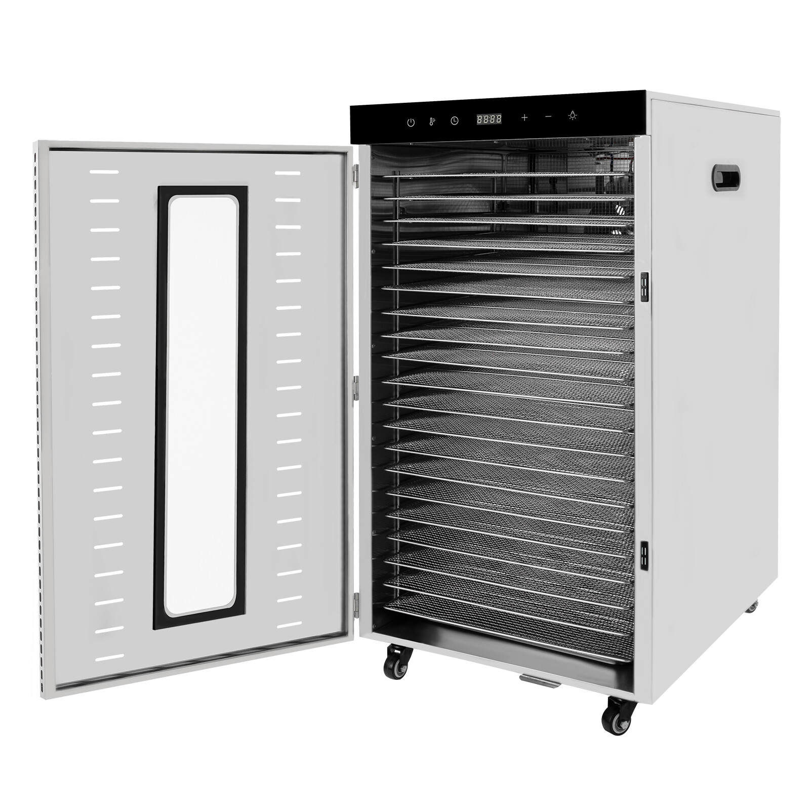 20 Tray Food Dehydrator Stainless Fruit Meat Jerky Dryer Blower Commercial 1700W