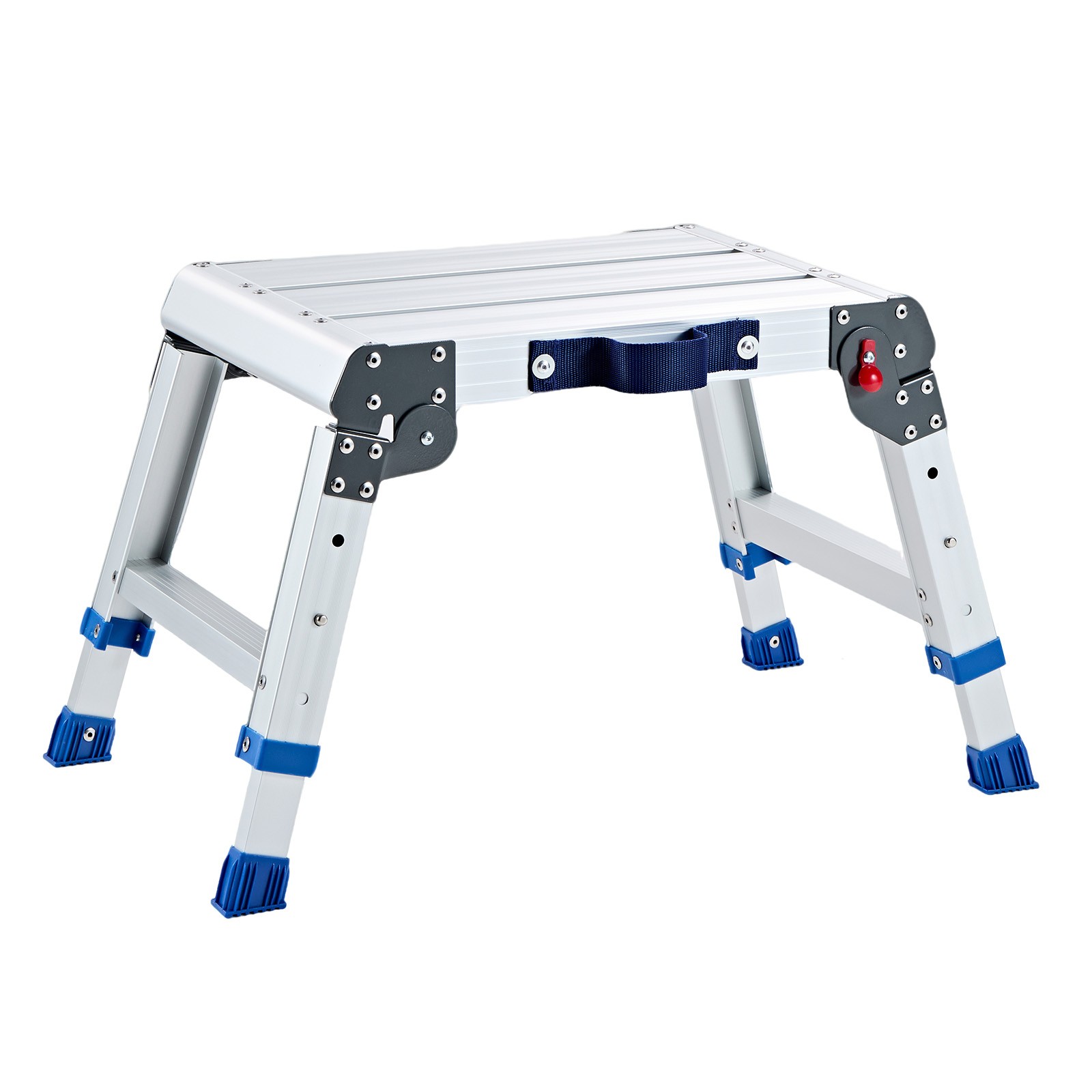 VEVOR Folding Work Platform Adjustable Height 12-16 in 500 lbs Step Stool