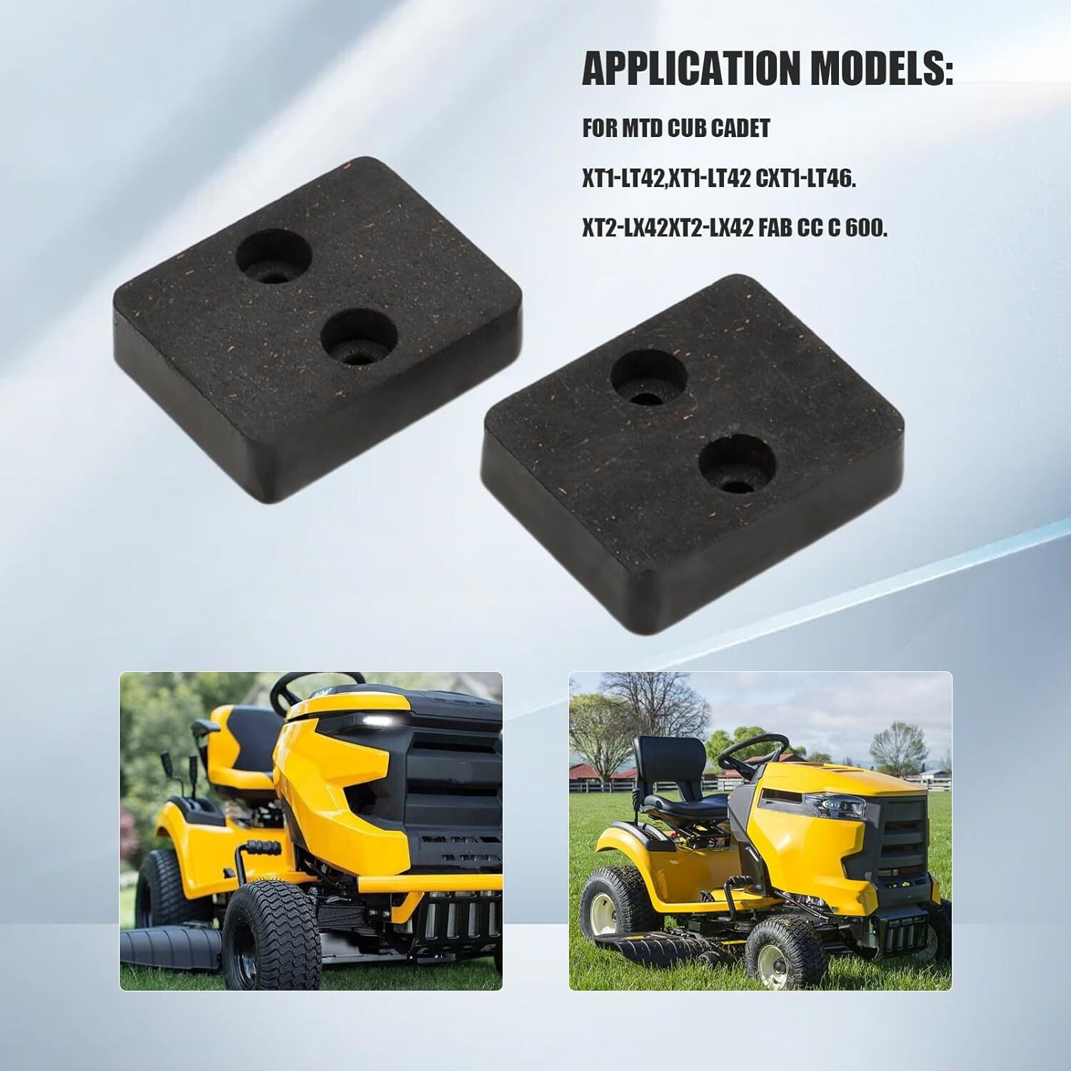761-05007 Deck Brake Pad for MTD Troy Bilt Cub Cadet Craftsman XT1 LT42 LT46 XT2