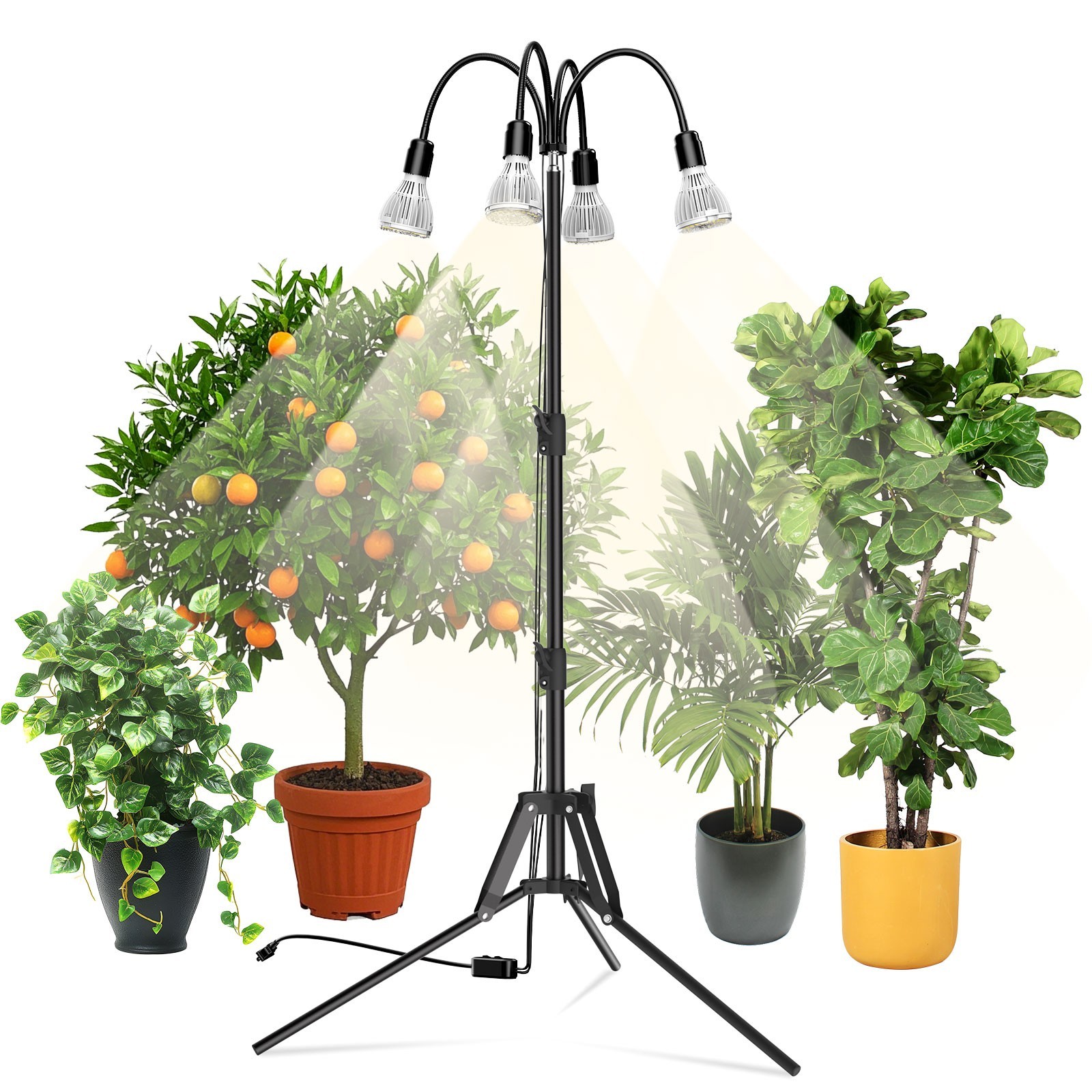 90W/120W SANSI LED Grow Lights with Tripod Stand Full Spectrum House Plant Light