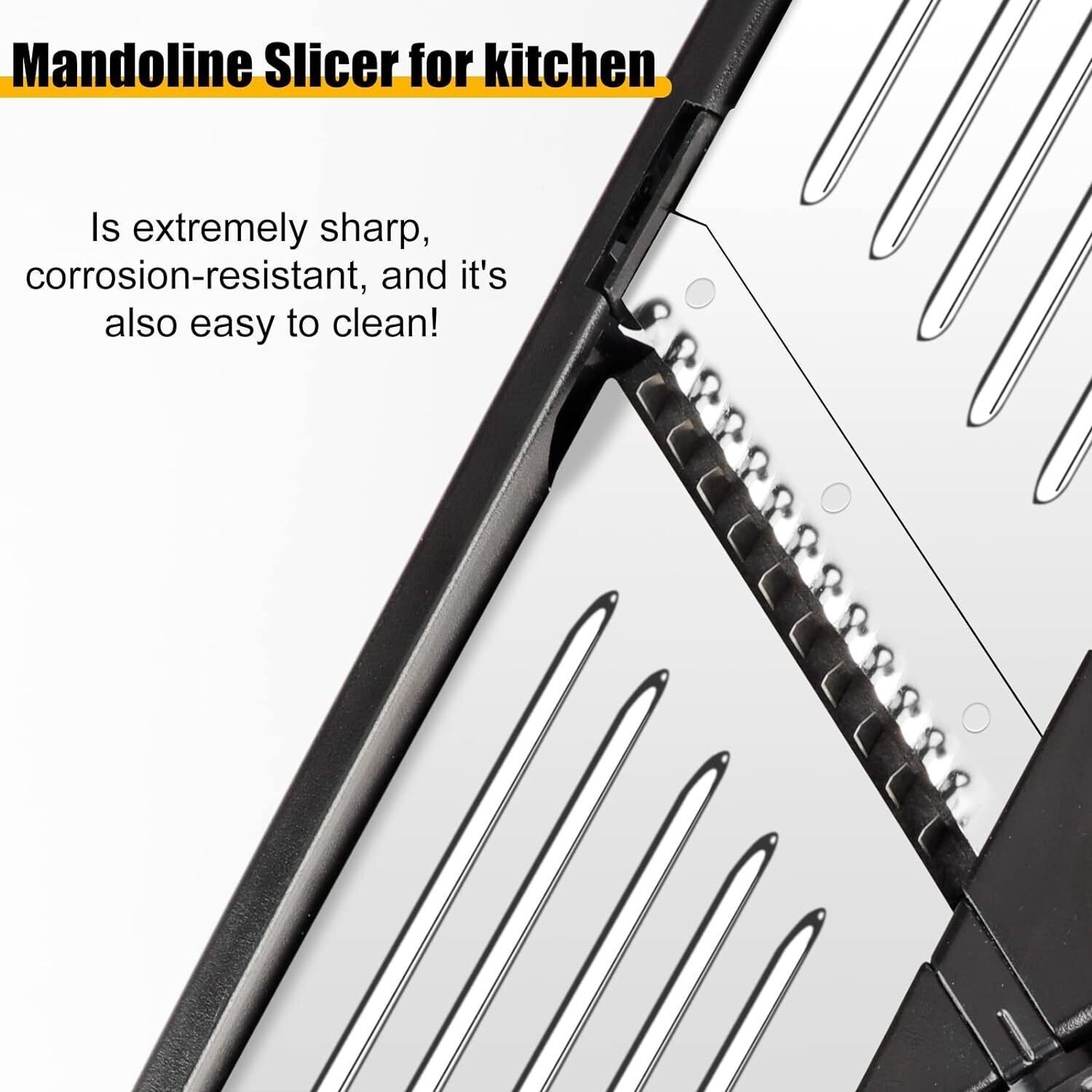 7-in-1 Adjustable Stainless Steel Mandoline Vegetable Food Slicer for Kitchen