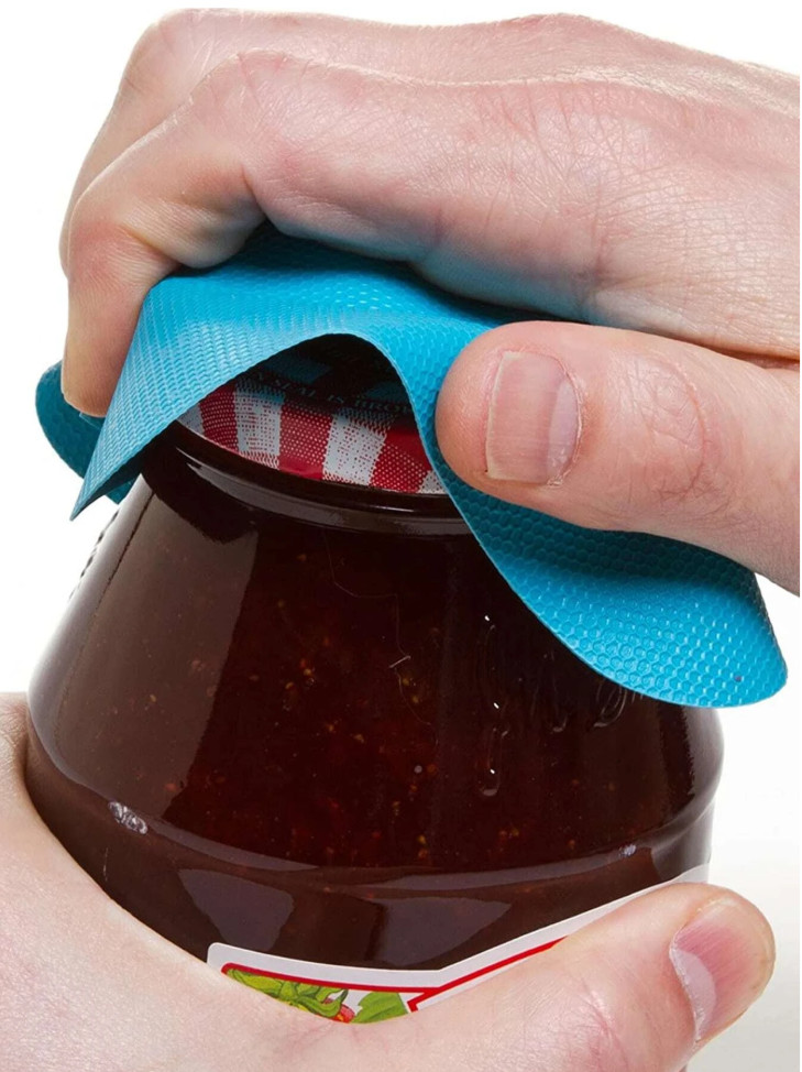 1 pc Square Rubber Anti-Slip Jar Opener – Easy Grip Kitchen Tool