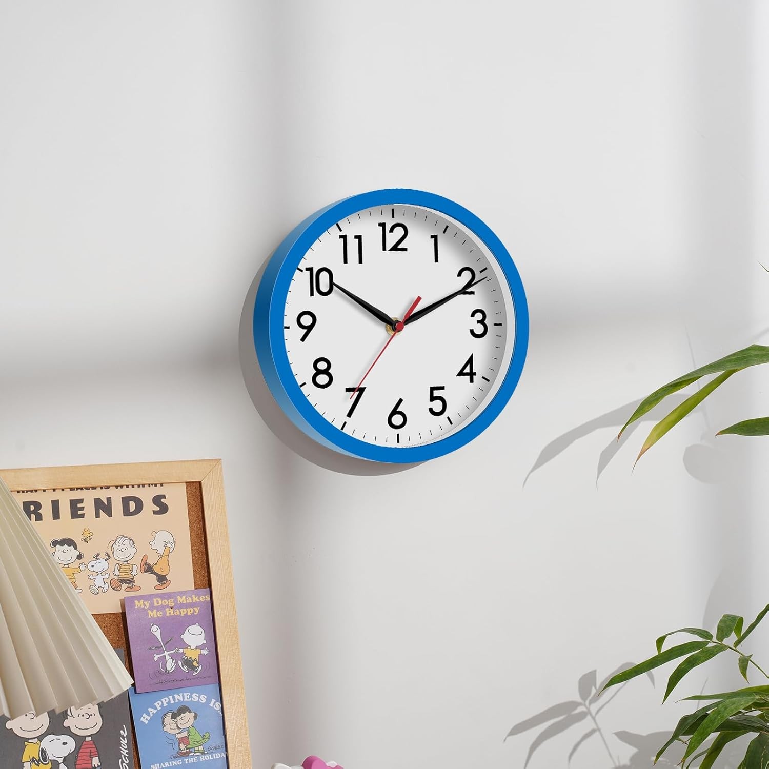 Silent Wall Clock Non-Ticking Analog Battery Operated – Home Office Kitchen Deco