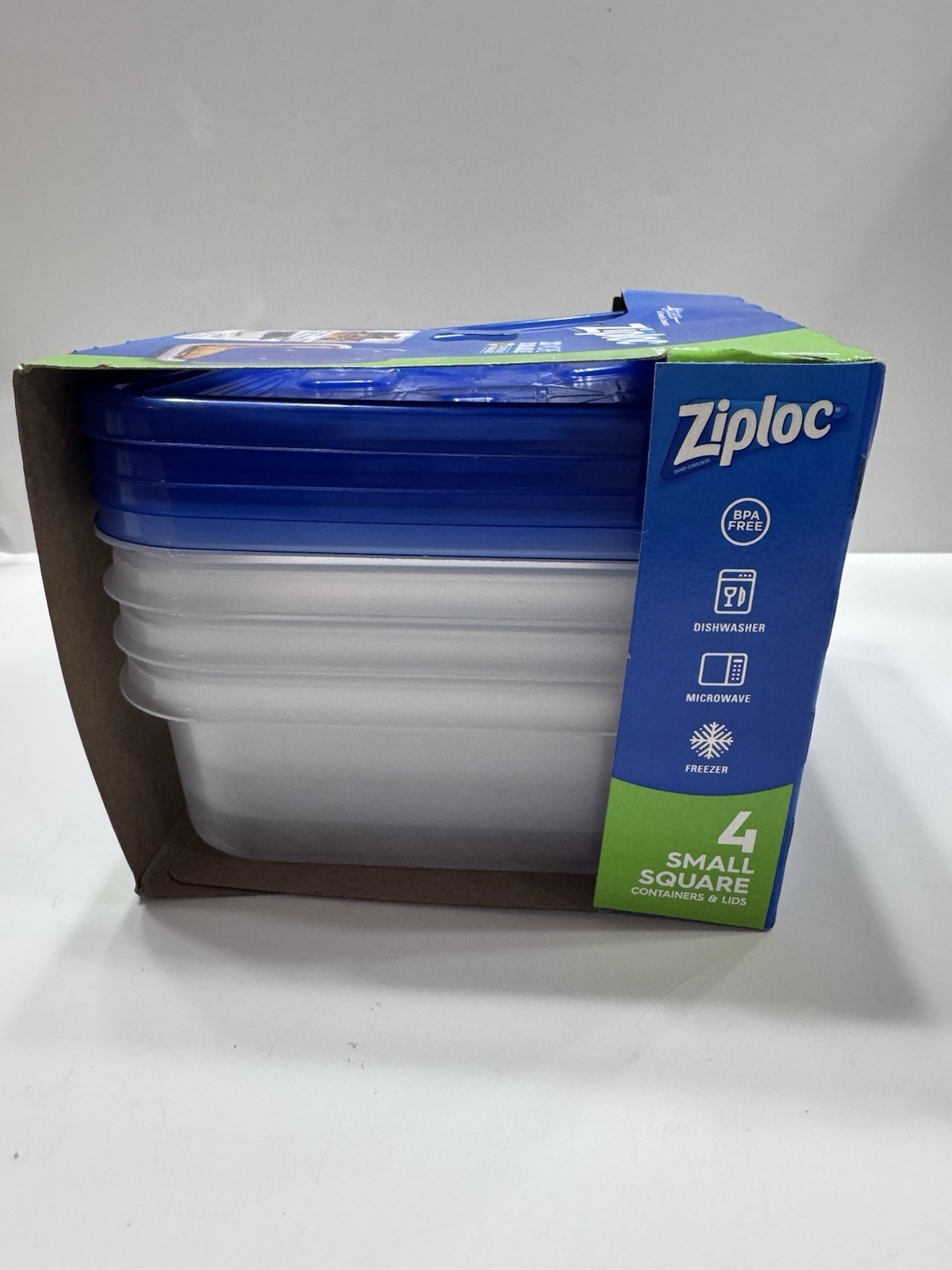 9 SETS Ziploc One Press Seal Large Rectangle/ Med Square/ Sm Square Containers