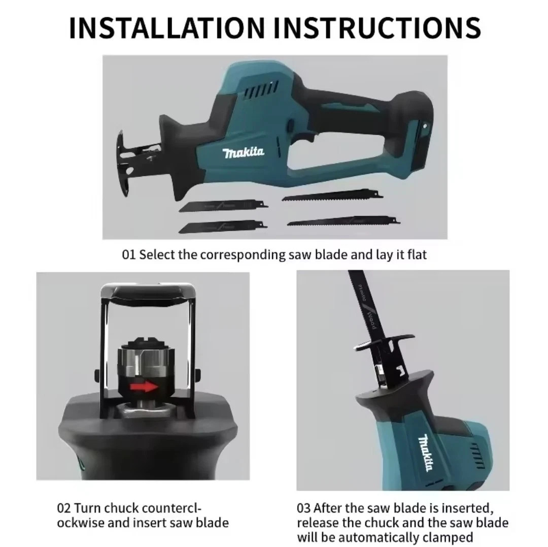 Makita DJR189Z 18V LXT Brushless Reciprocating Saw Electric One-Hand Bare Tool