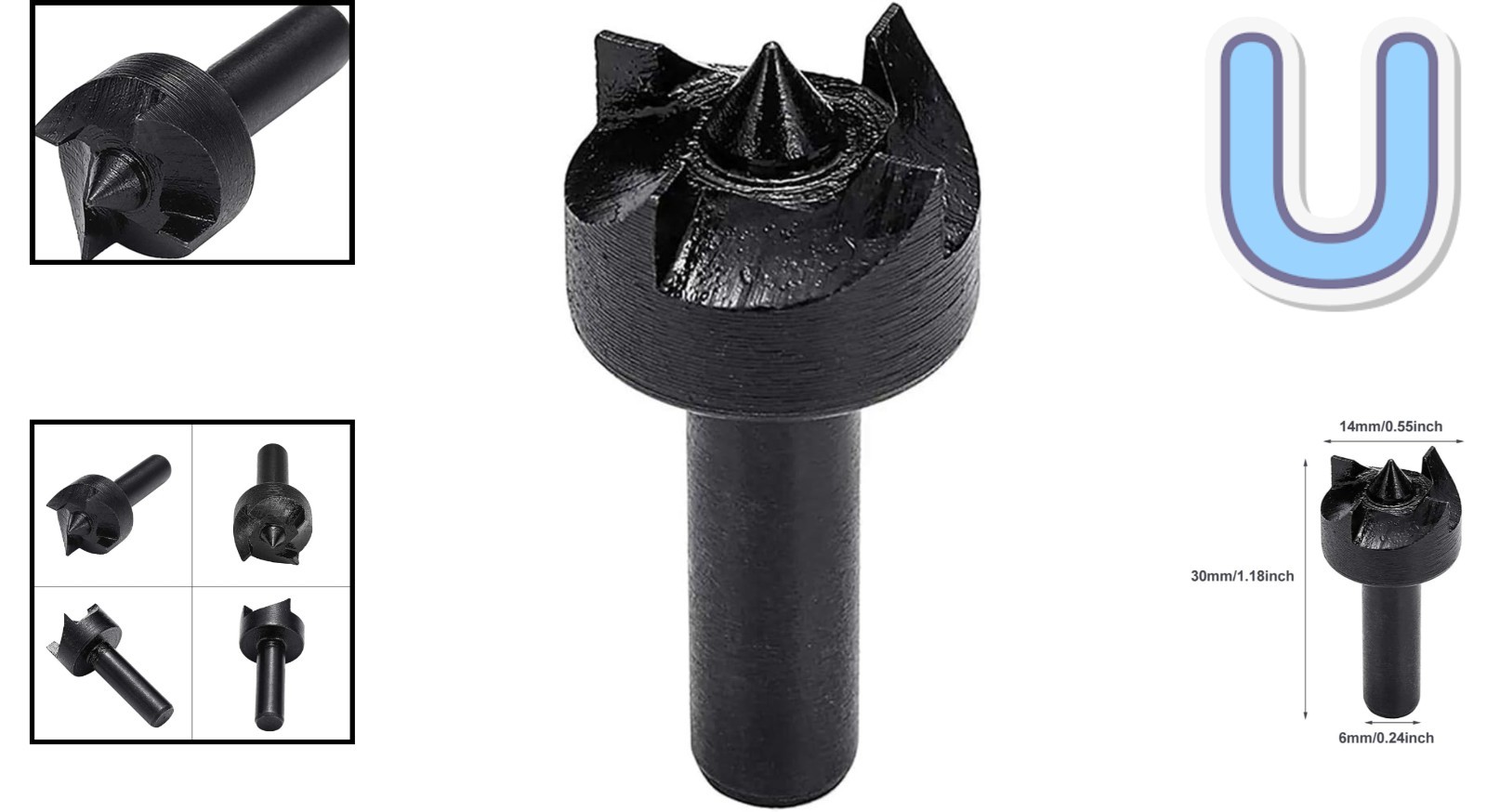 Durable Alloy Steel Wood Lathe Turning Spur Cup Center for Precision Work