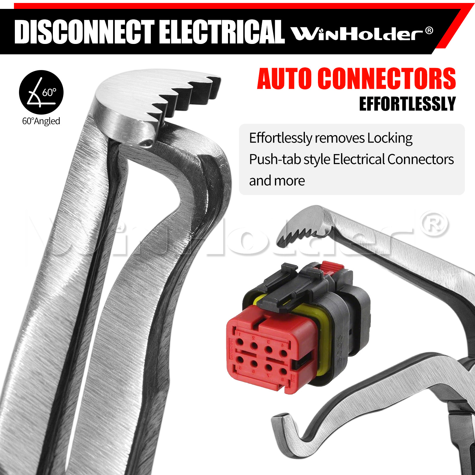 Electrical Disconnect Pliers 60° Automotive Electrical Connector Separator US