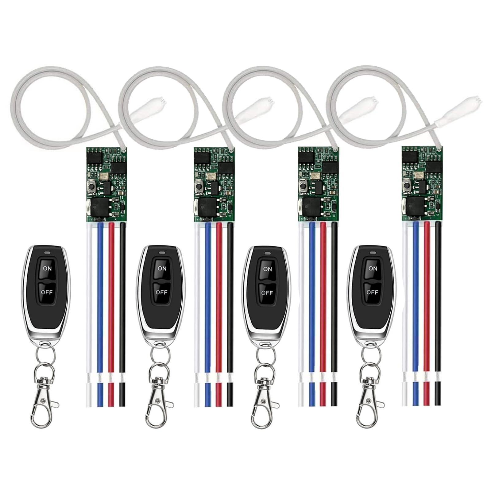 433MHz Universal Wireless RF Remote Control Switch Kit – 1CH Relay, DC 6V/12V/24