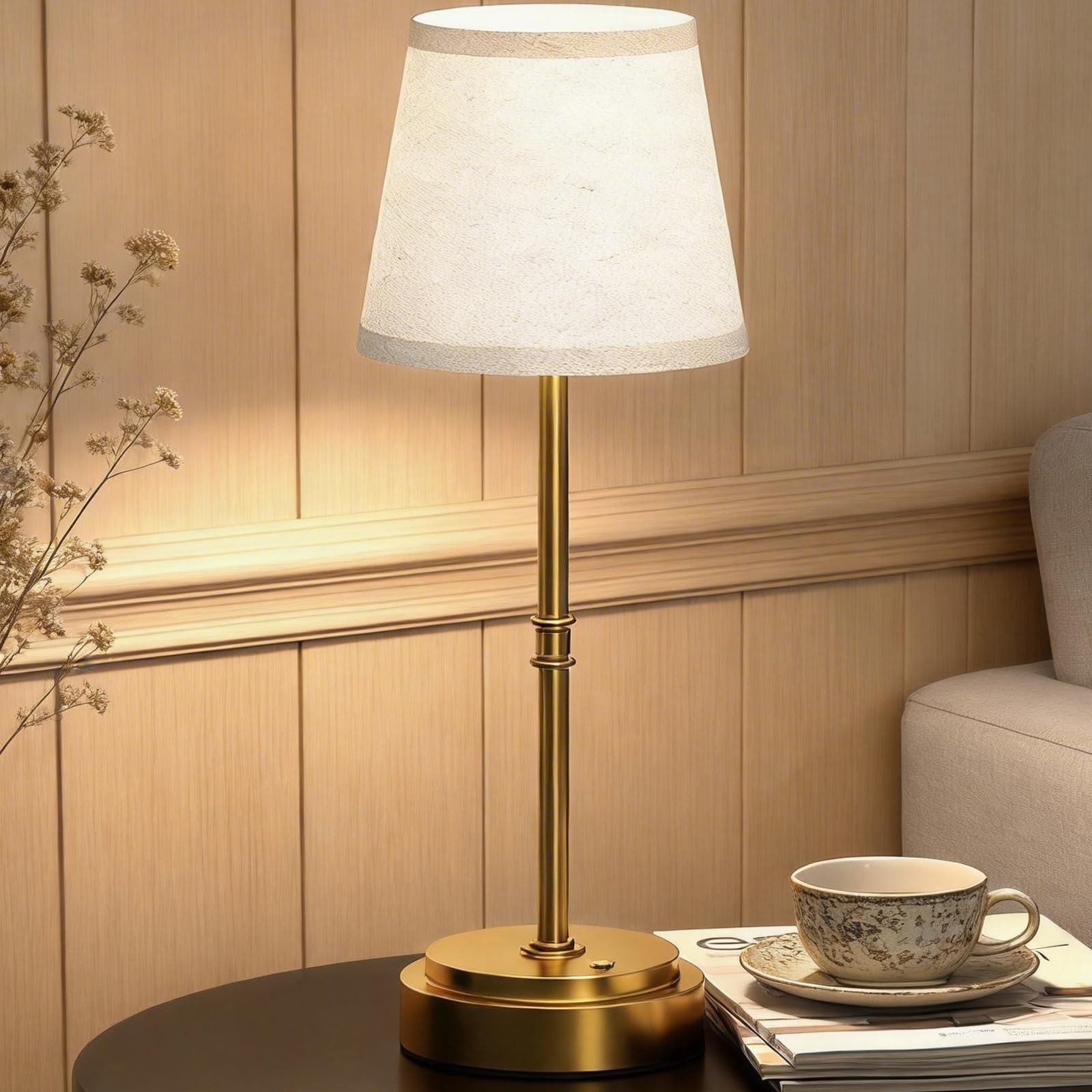 Cordless Table Lamp – 7500mAh Longest Lasting Battery Operated Lamp, 1 Pack A…