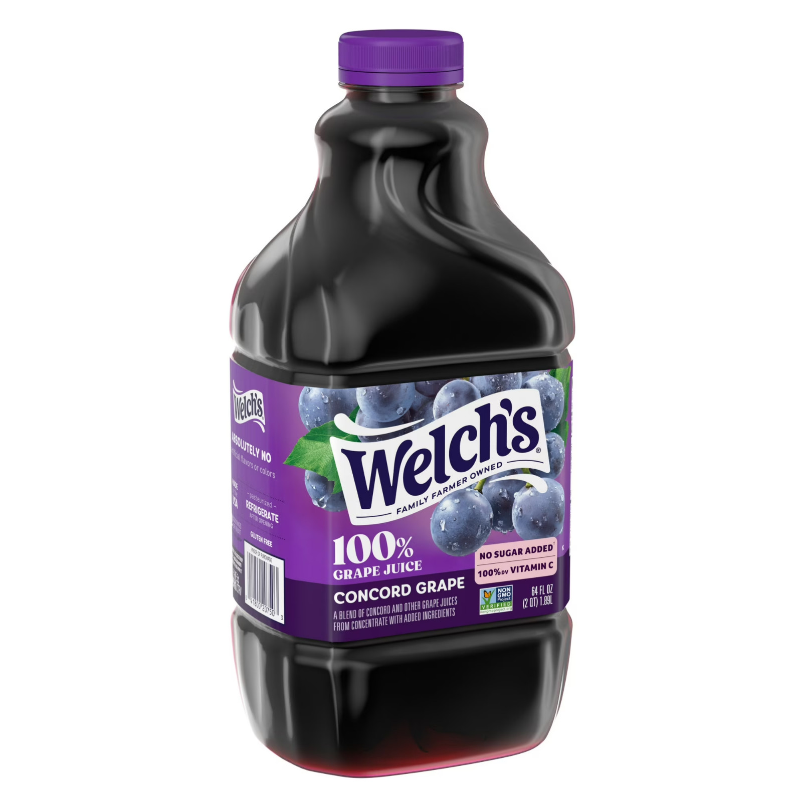 Welch’s 100% Grape juice, concord Grape, 64 fl oz bottle…. 2 Pack