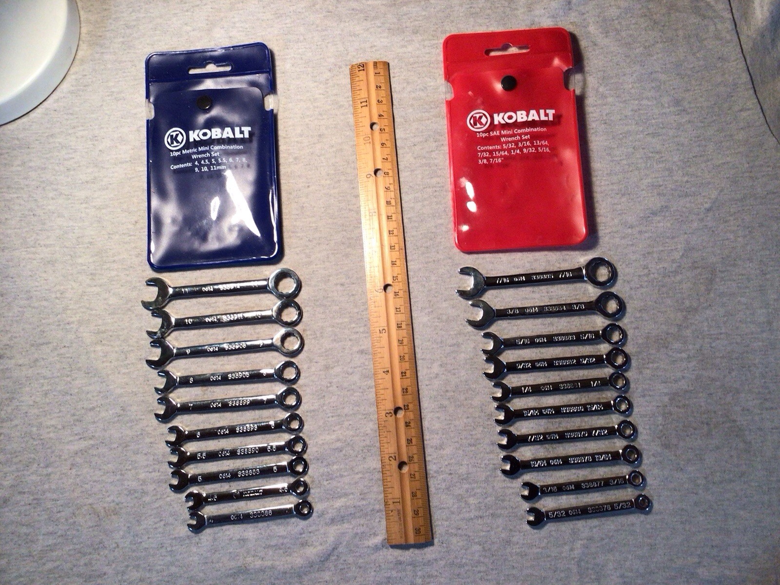 Kobalt Mini Wrench Set SAE And Metric 20 Wrenches
