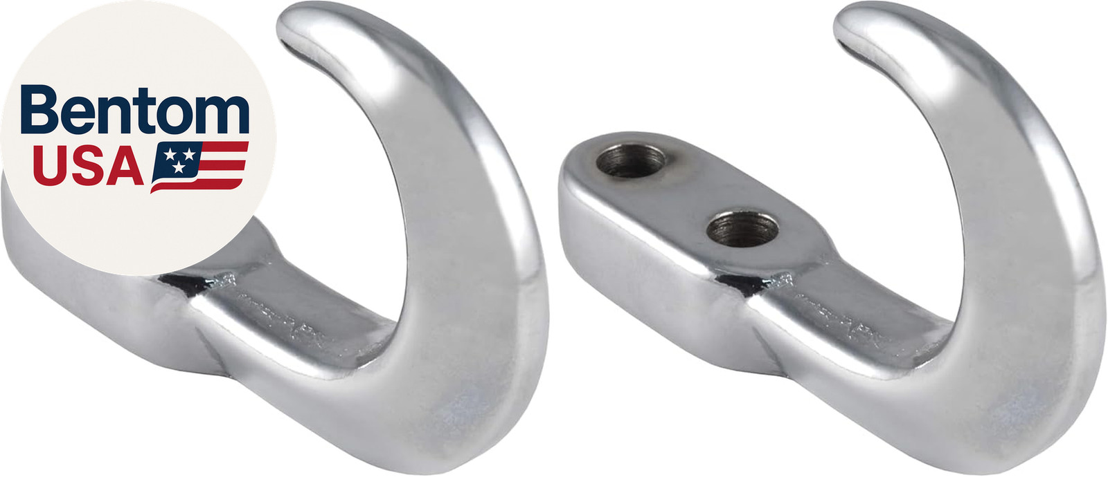 22420 Chrome Steel Tow Hook, 10,000 Lbs Capacity (Pack of 2)