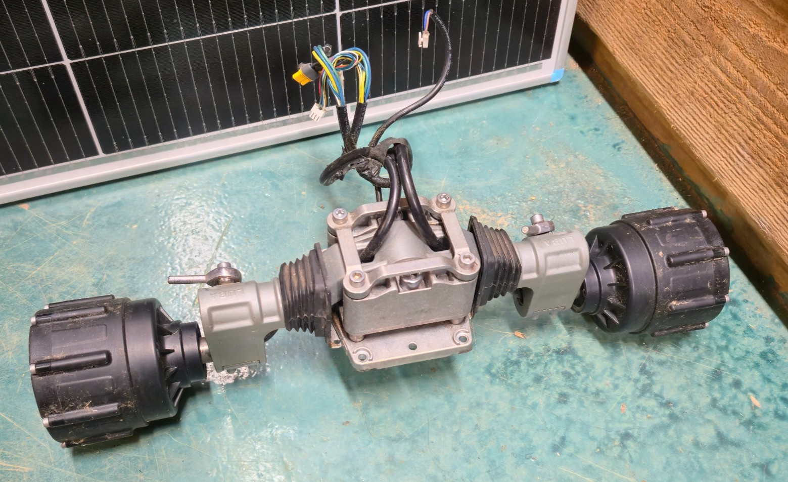 PARTS – Luba 2 Front Axle Assembly – TESTED, WORKING — TALL VERSION – 3PH/BLDC