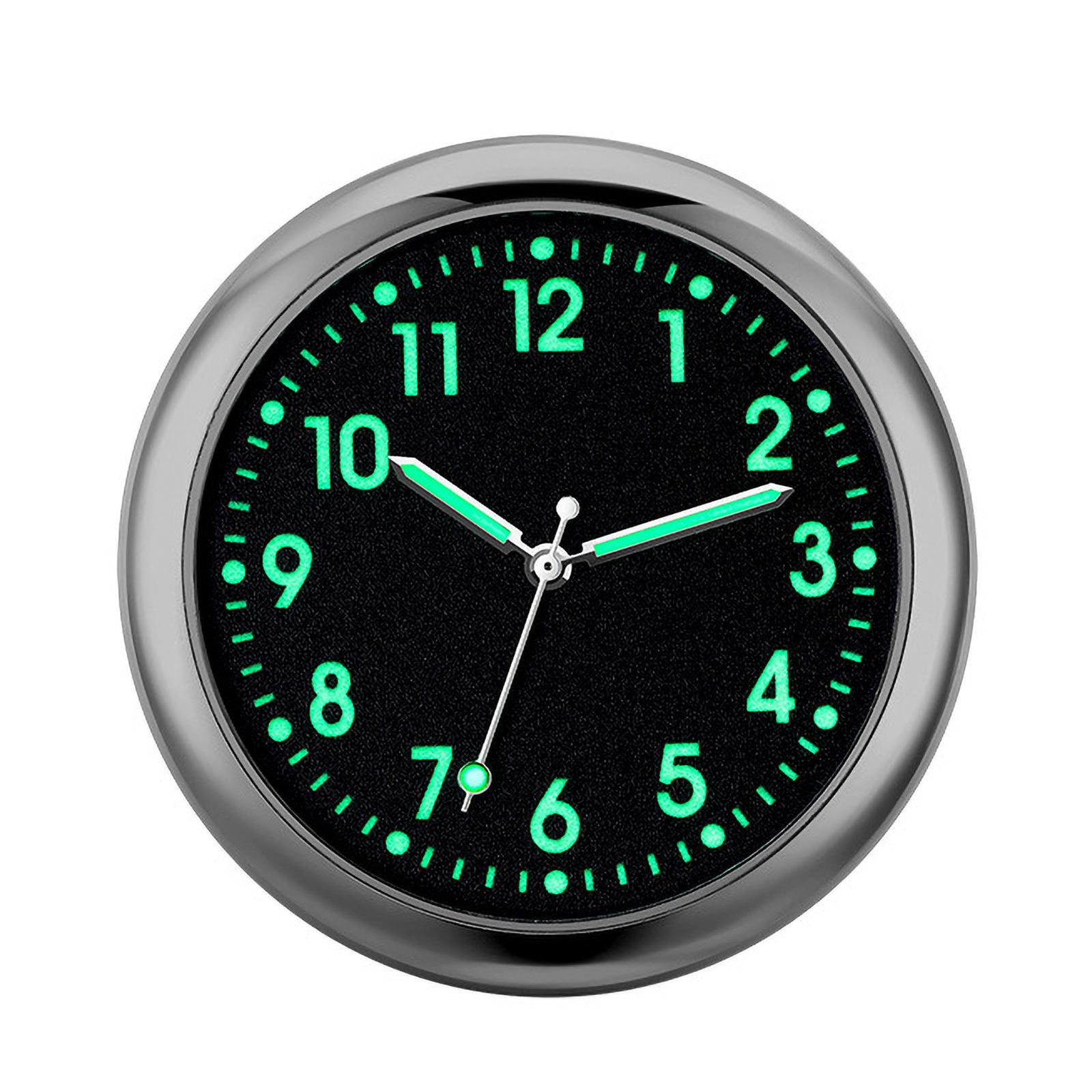 Car Dashboard Clock Mini Tiny Analog Clock Watch for Vehicle Stick On Clock USA
