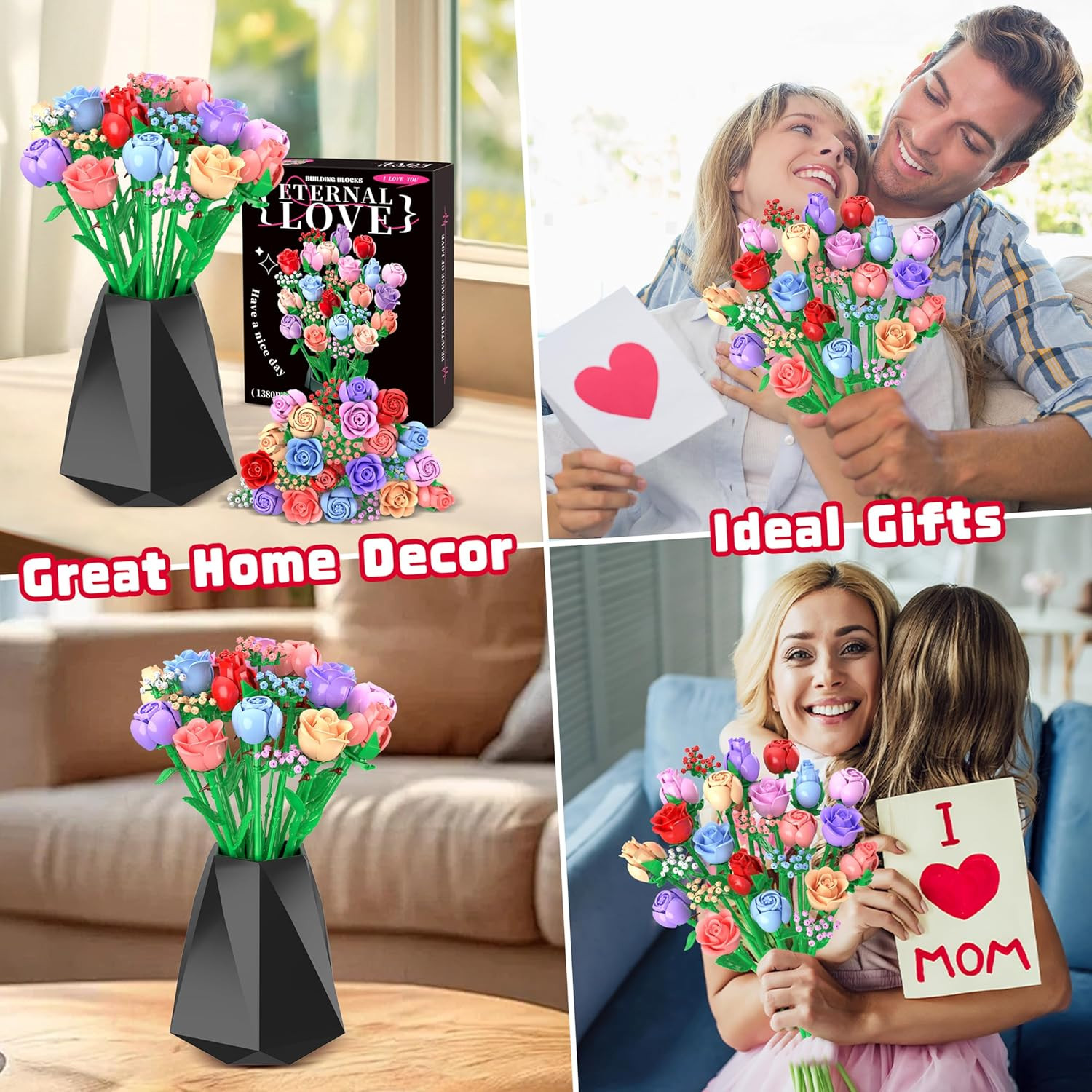 Flower Bouquet Advent Calendar 2025 for Adults Teens Kids, 24 Days Flower Bouque