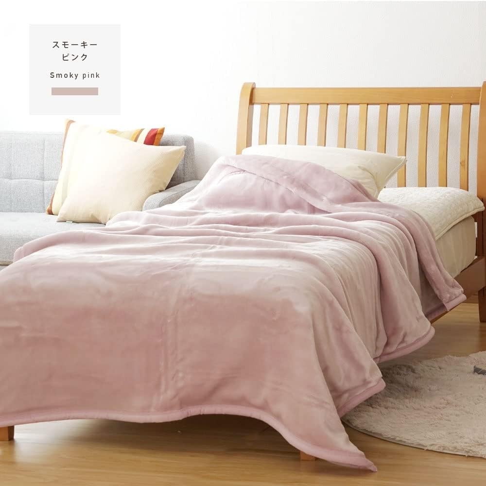 Romance Kosugi Double-Layered Acrylic Blanket Japan Single 140x200cm Pink 2.6kg