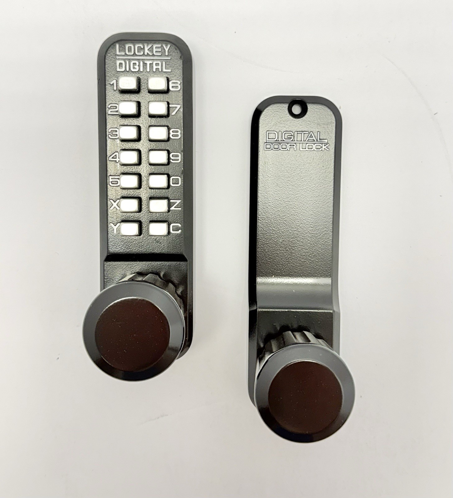 Lockey 2830JB/MG 2000 Series Keyless Entry Single Combination Knob Set – Black