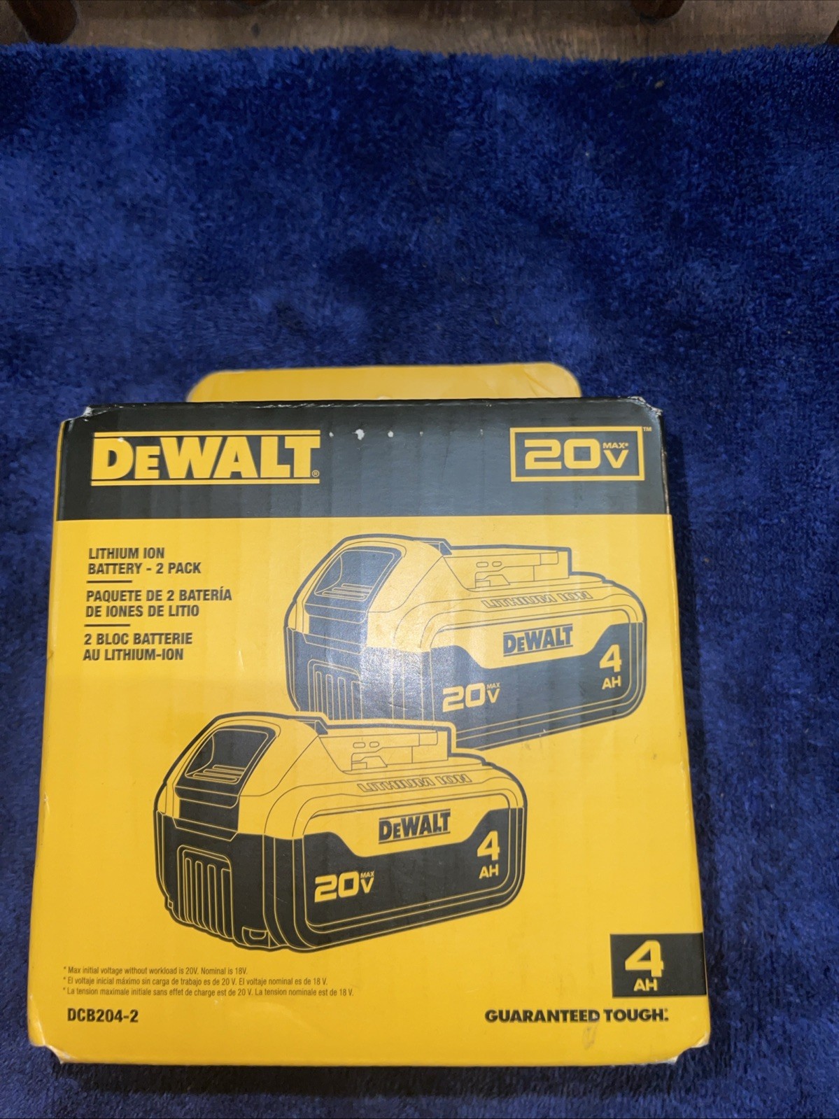 DEWALT DCB203-2 20V 4AH Lithium-Ion Battery – 2 Pack