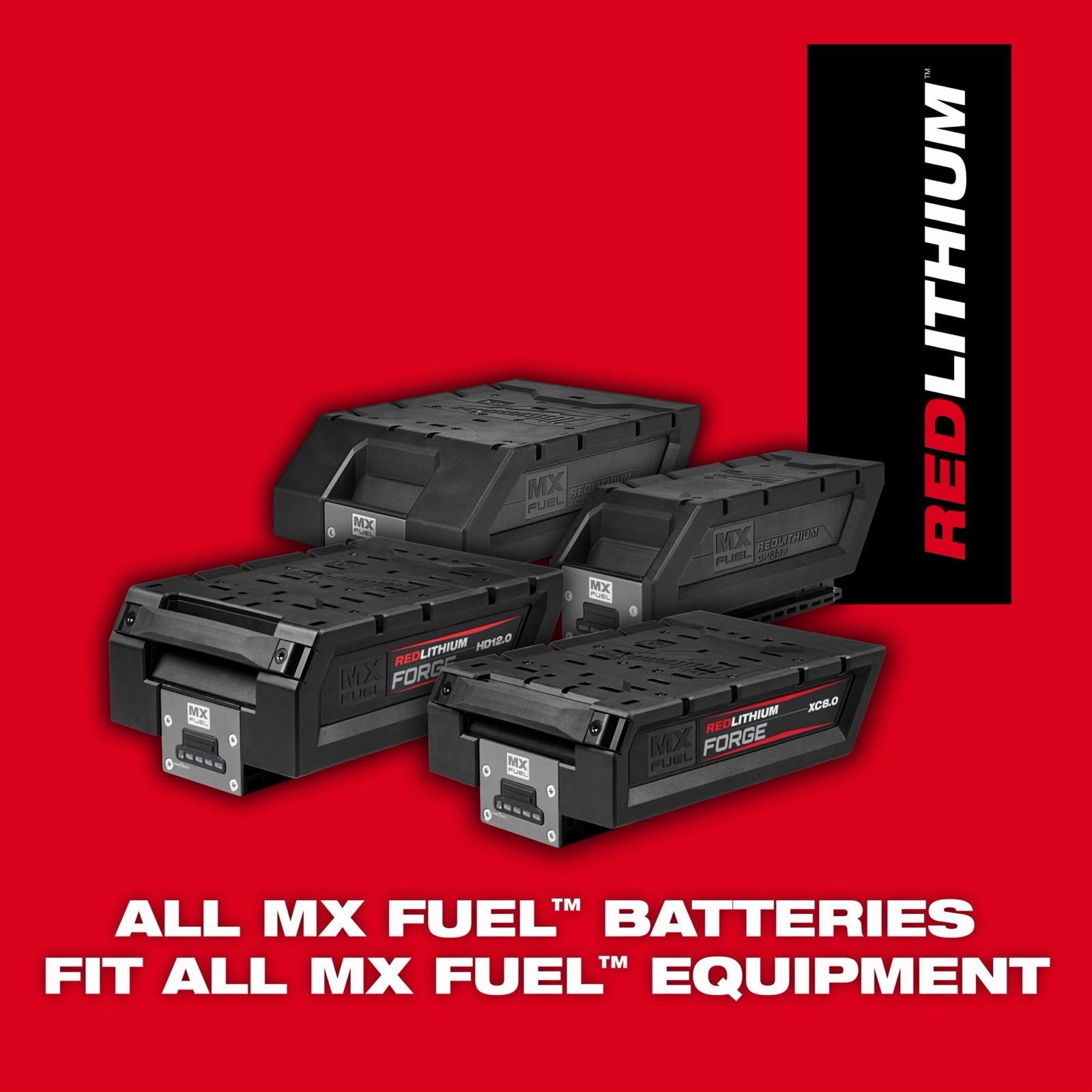 Milwaukee MXFXC608 12V MX FUEL REDLITHIUM FORGE XC8.0 Battery Pack