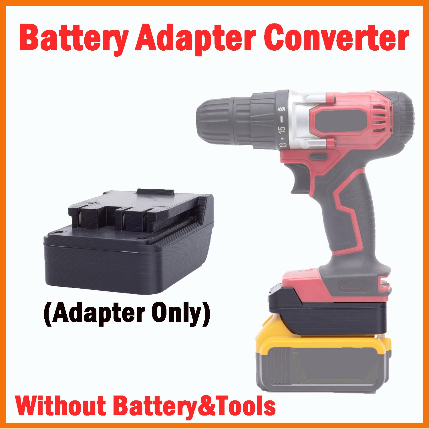 New Adapter For Dewalt 20V Max Battery To For Hyper Tough 20V Series Power Tools