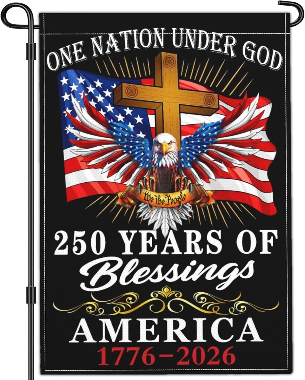 250 Year American Anniversary Garden Flag 250th Anniversary USA Flag Patriotic 4