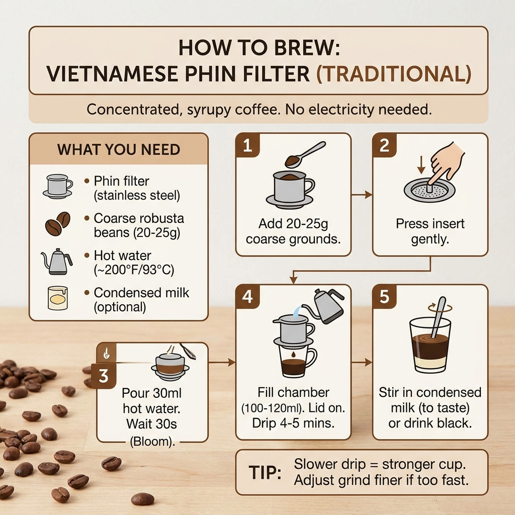 Vietnam Robusta Coffee Beans | Medium Dark Roast | High Caffeine | Bold & Strong