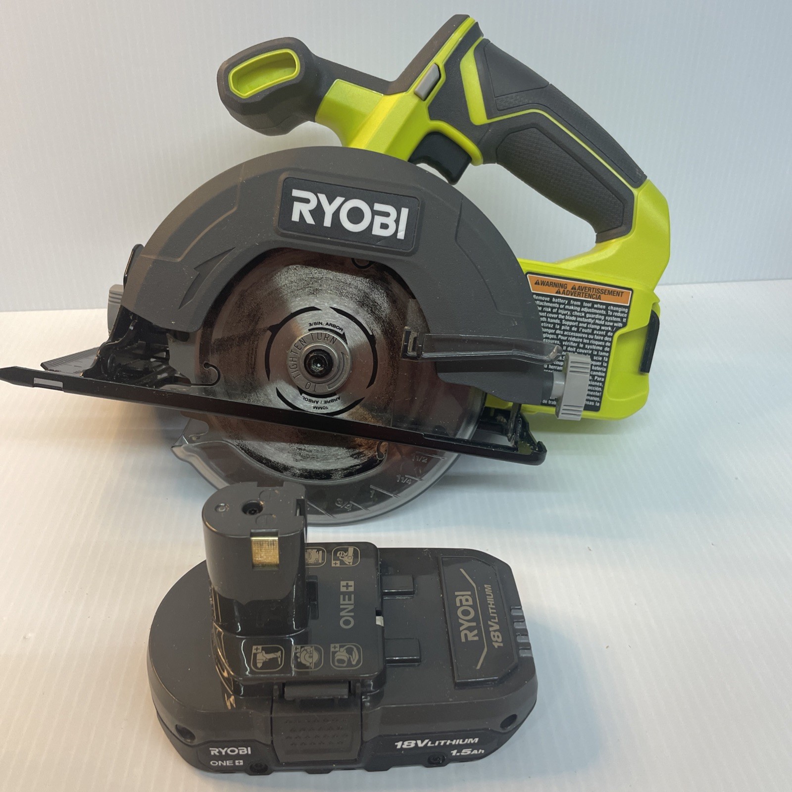 Ryobi One+ Circular Saw 18v – PCL500 With 1.5 Ah Battery – Charger Not Included