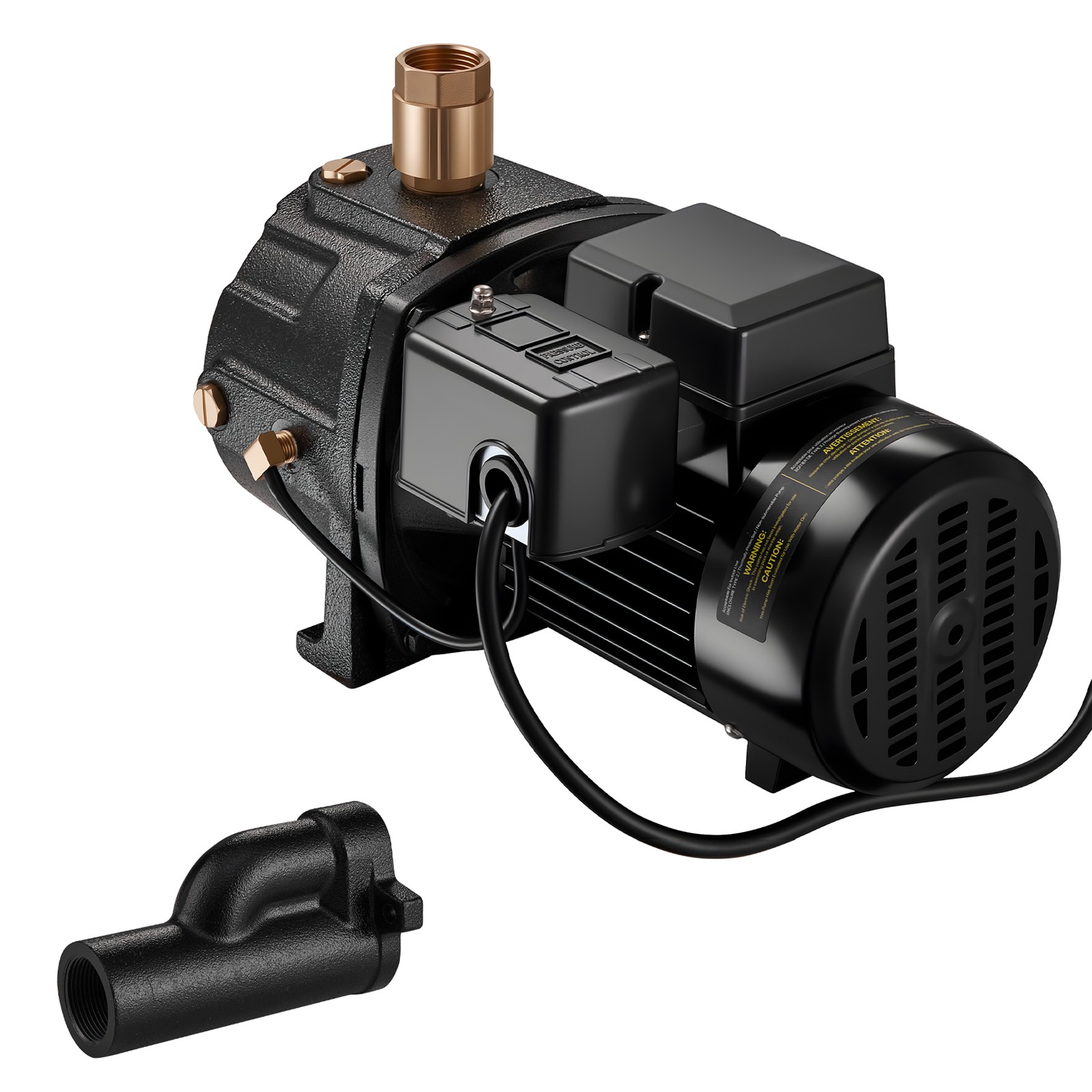Uimoso 1 HP Shallow Well Jet Pump 115/230V 1400 GPH Cast Iron Water Pump