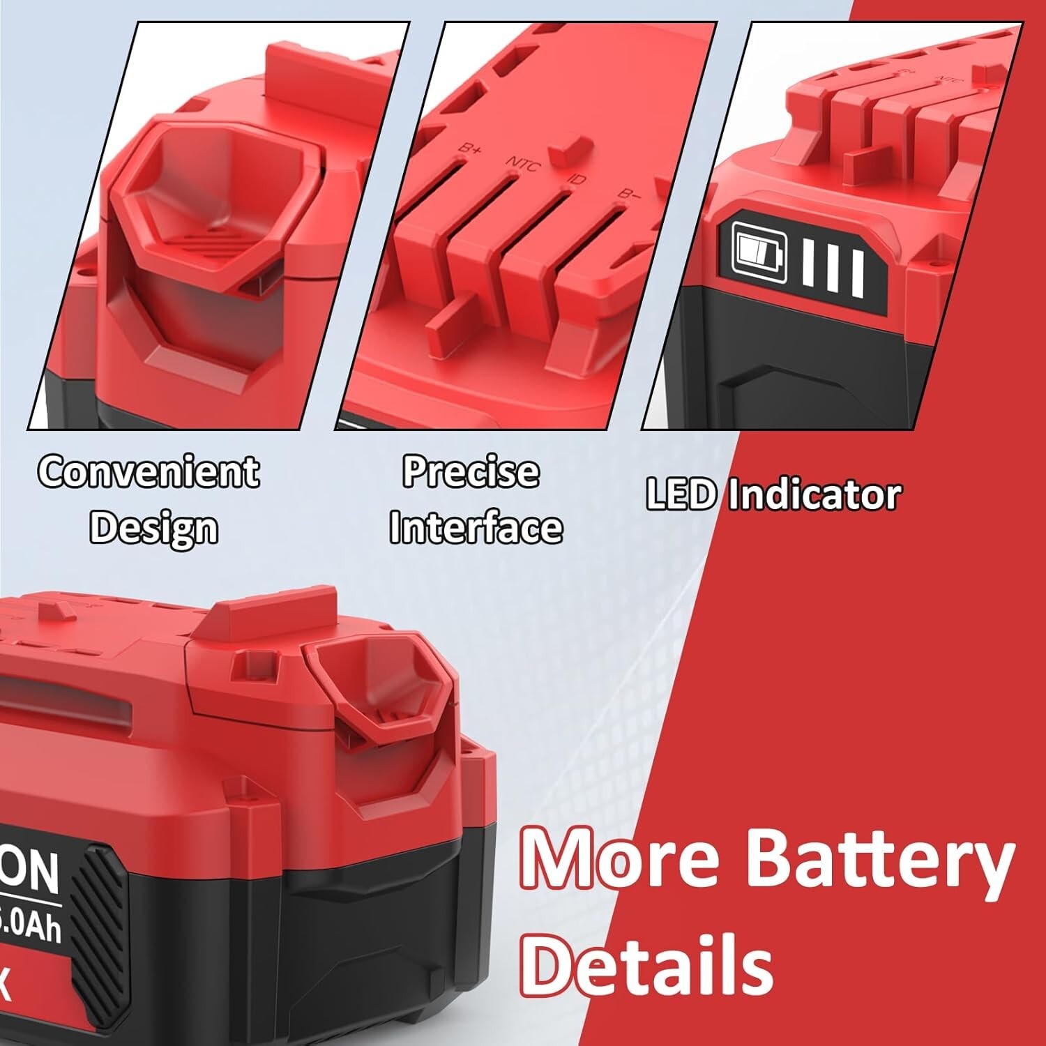 2Pack 20V 8.0Ah Battery for Craftsman CMCB205 CMCB204 CMCB206 CMCB202 CMCB201