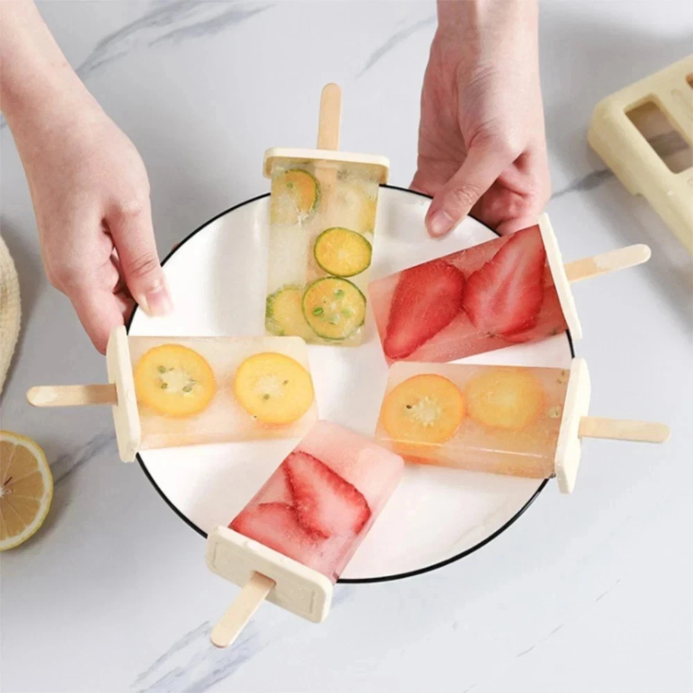 1pcs 9-in-1 DIY Ice Cream Popsicle Mold with Tray – Easy Homemade Frozen Maker