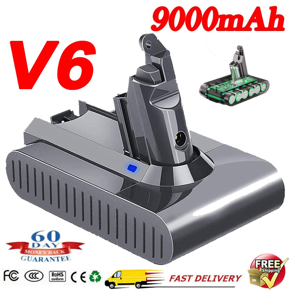 9Ah V6 Battery 21.6V For Dyson V6 Battery SV04 DC59 Animal Battery / Filter
