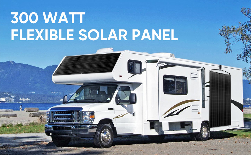 300W Flexible Solar Panel Mono 12V Portable Power Camping Home RV Battery Charge
