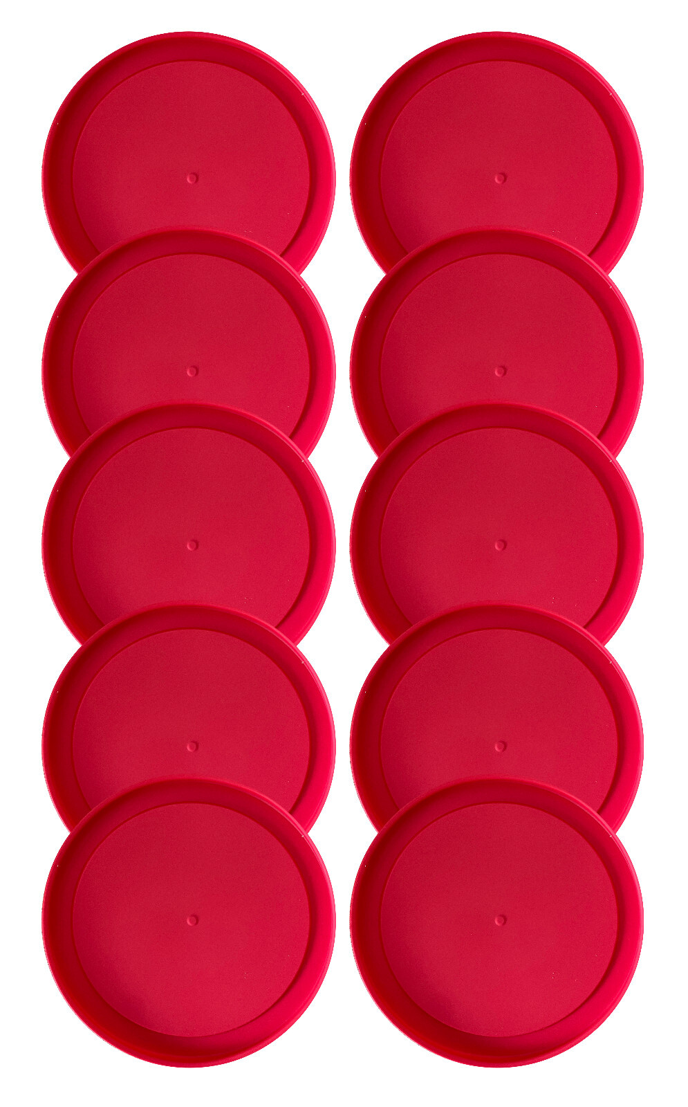 10 Replacement Lids Covers for Pyrex 2-Cup Glass Containers, 5-Inch 7200-PC RED