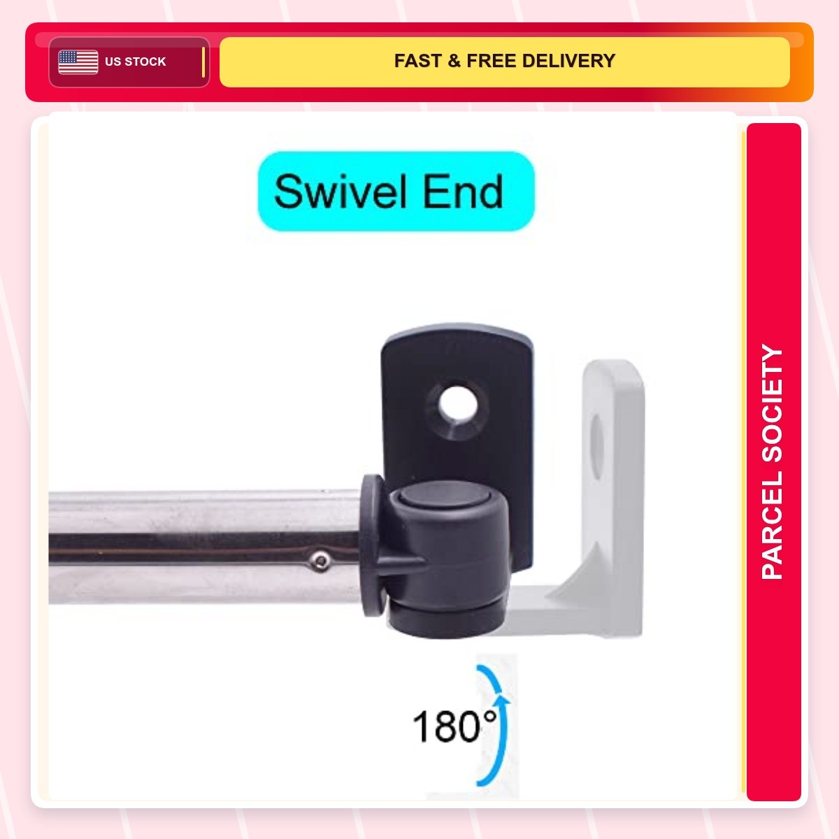 Type A Adjustable Lightweight Black-2 1.0 Count 16 39.5 Swivel End Window Sash