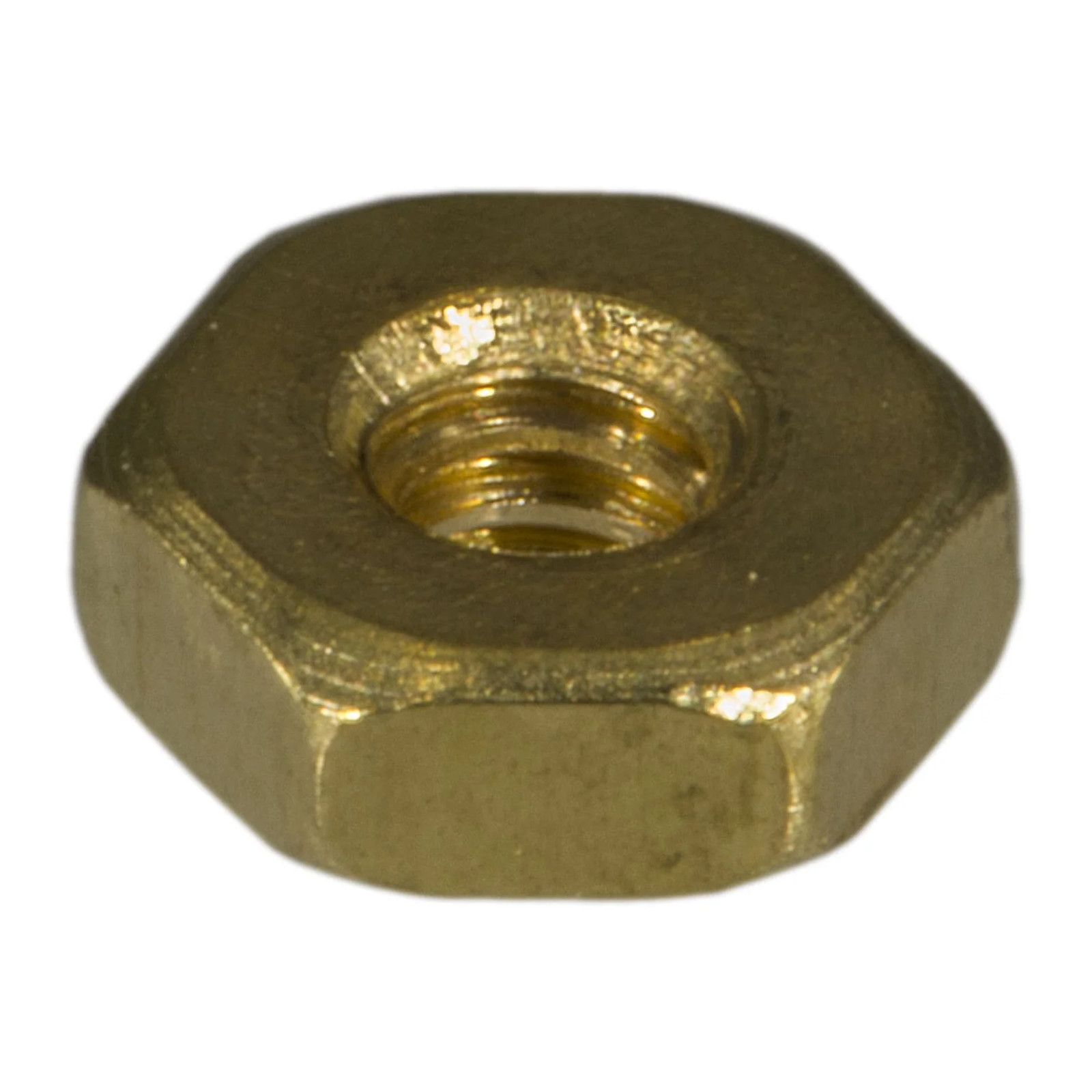 #4-40 Brass Coarse Thread Hex Machine Screw Nuts (100 pcs)