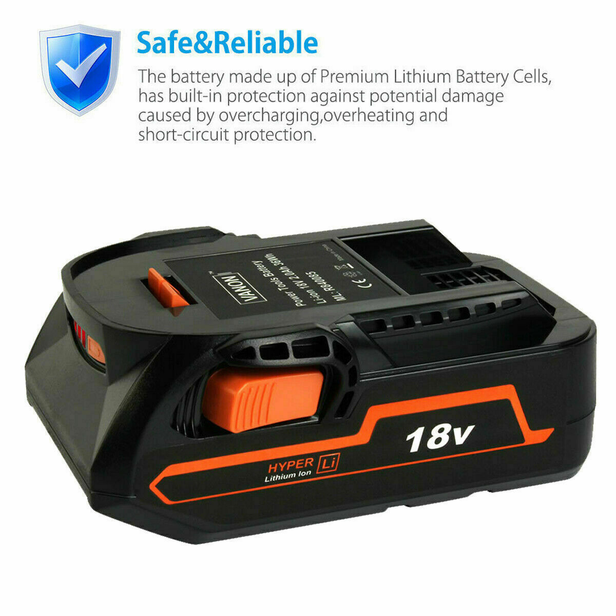 New 18 Volt Hyper Lithium Battery For Ridgid 18V R840087 R840085 Rigid 18V Tools