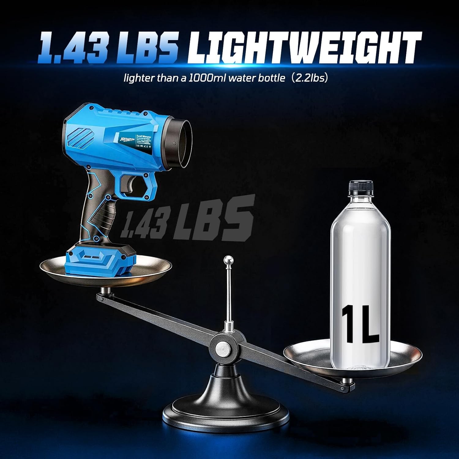 21V Brushless Cordless Leaf Blower 100000 RPM Electric w/2 Batteries 6.0Ah New