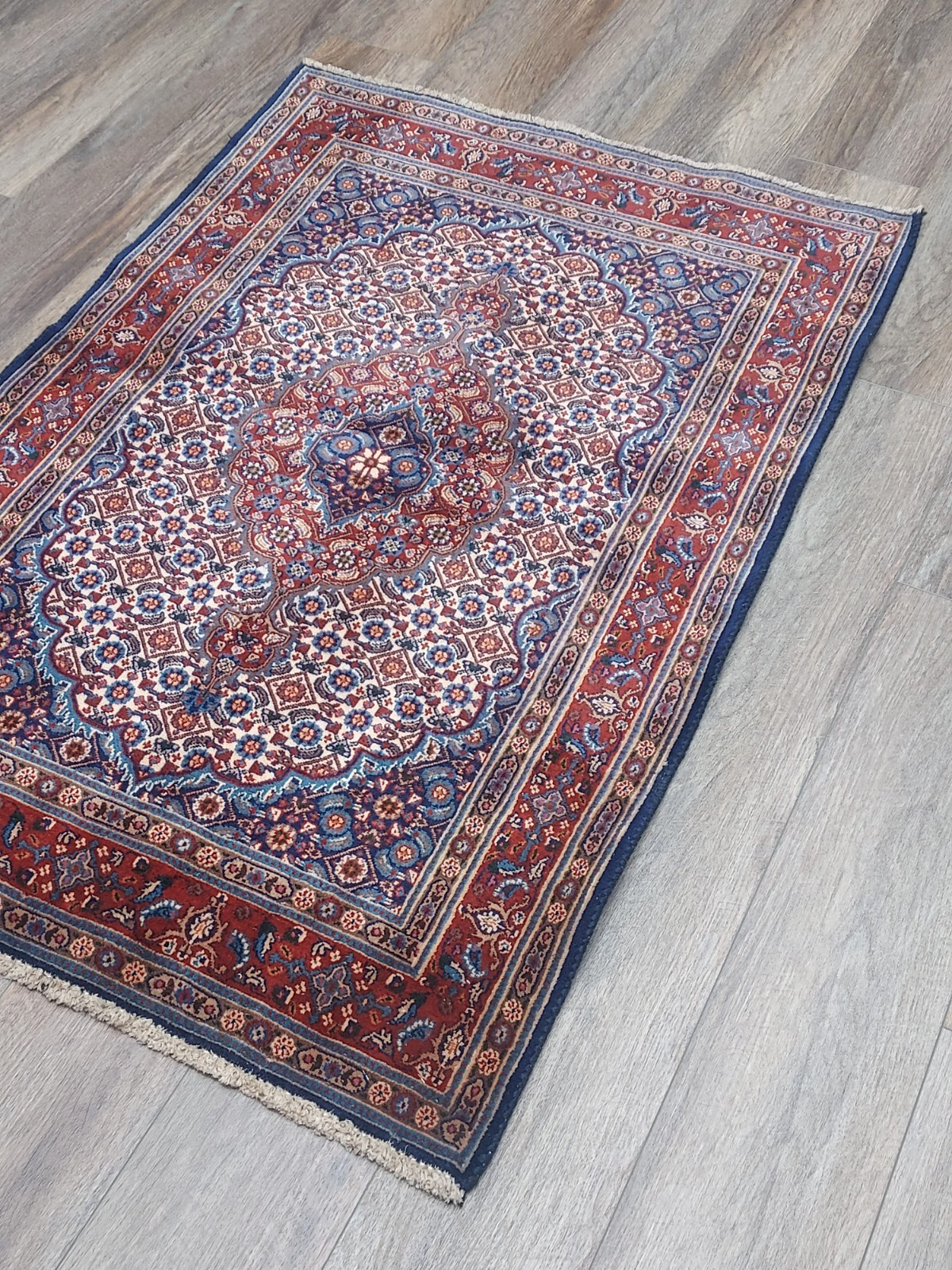 Turkish Silk&Wool Hand Made Bohemian Royal Classic Design, Turkish Rug 3×4.6 Ft