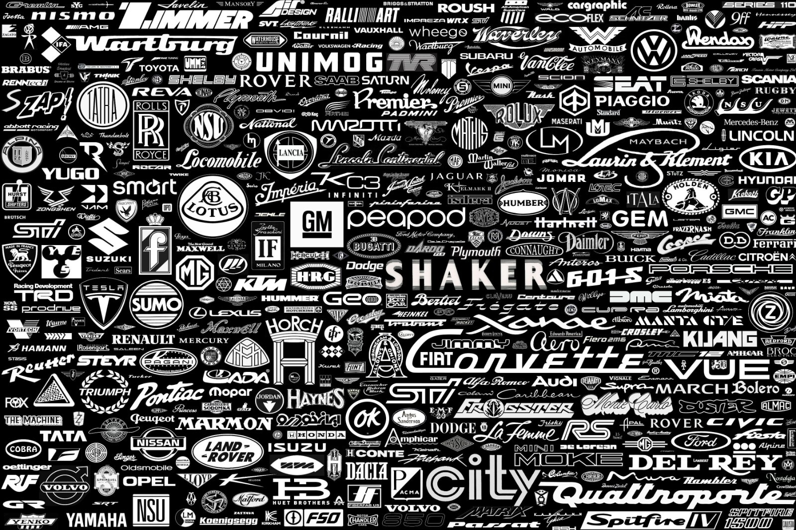 CAR MANUFACTURE LOGOS | POSTER 24 X 36 INCH