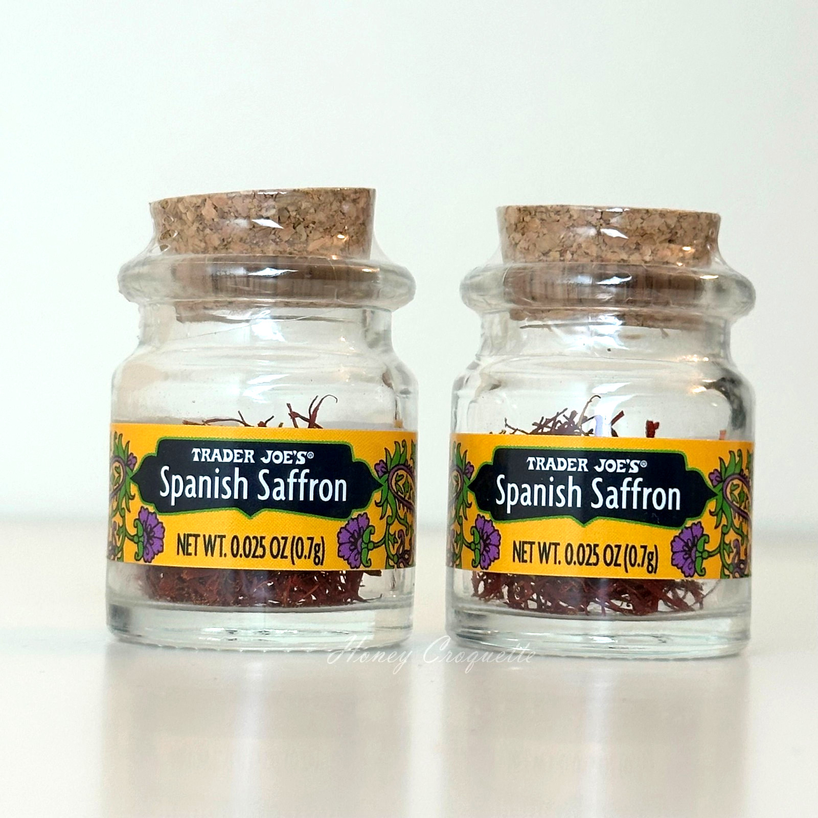 2 Packs Trader Joe’s Spanish Saffron 0.025 oz / 0.7g each – EXP 03/2028