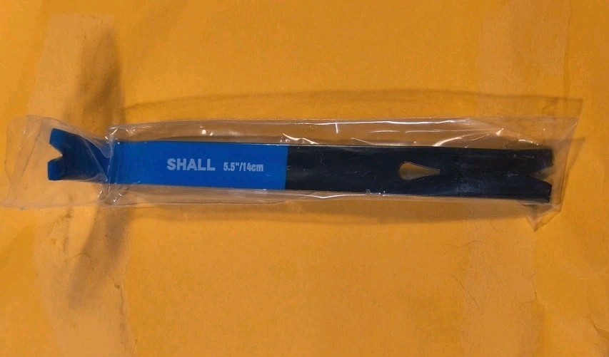 SHALL 5.5″ UTILITY PRY BAR & NAIL PULLER HEAVY-DUTY STEEL FLAT BAR CROWBAR
