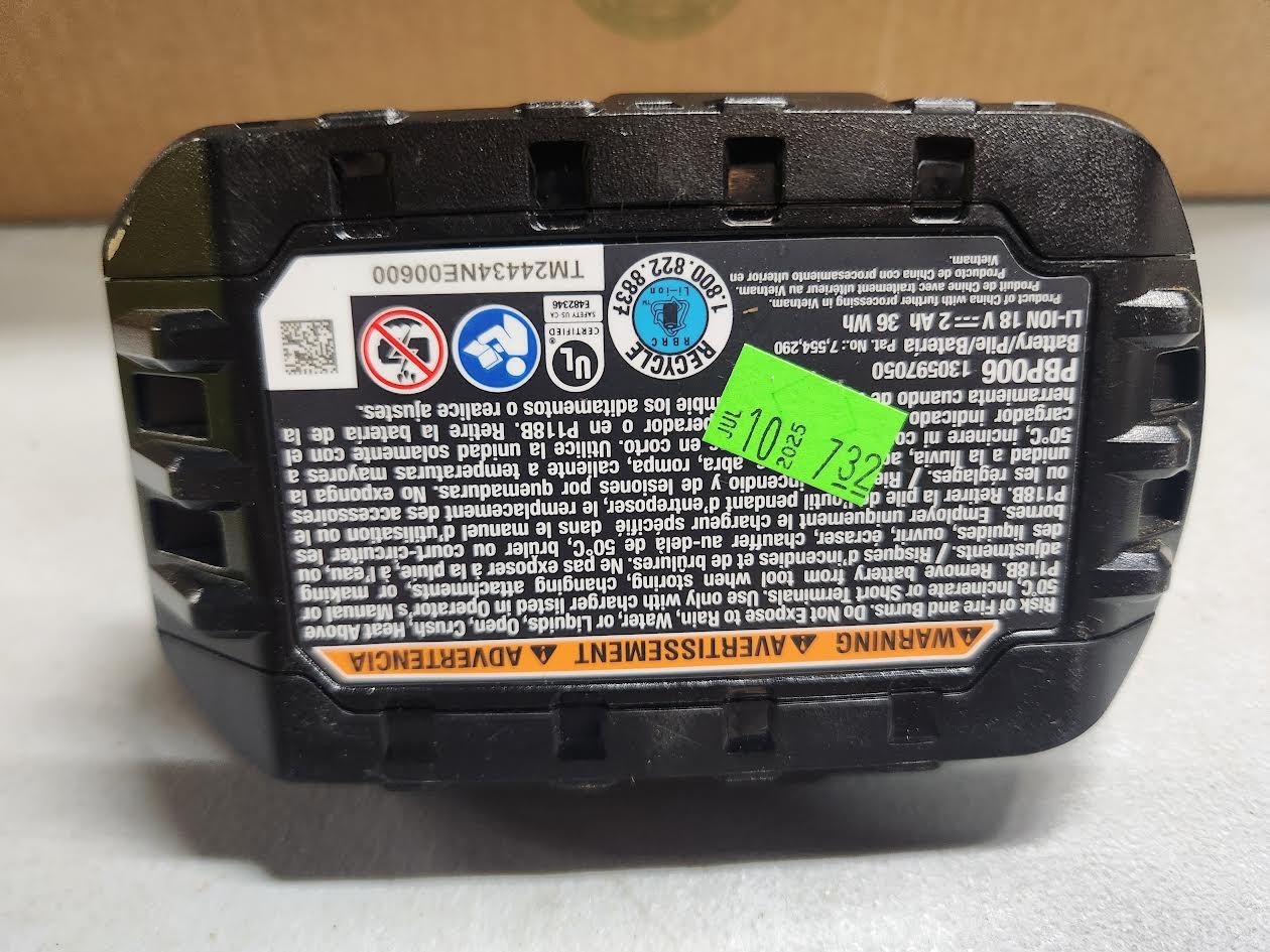 Ryobi One+ PBP006 2Ah Lithium-Ion High Performance Battery