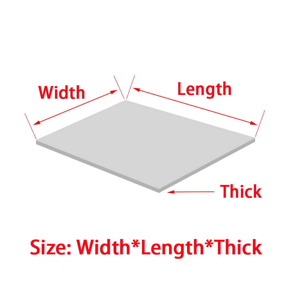 Silicone Sheet 0.1-3mm Thick Clear/White/Black/Red Rubber Gasket Pad Wide 500mm