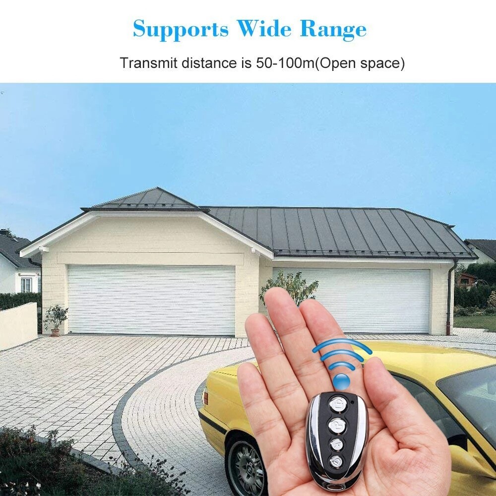 2PCS 433MHz Remote Control Backup Key Sliding Gate Opener Automatic Operator