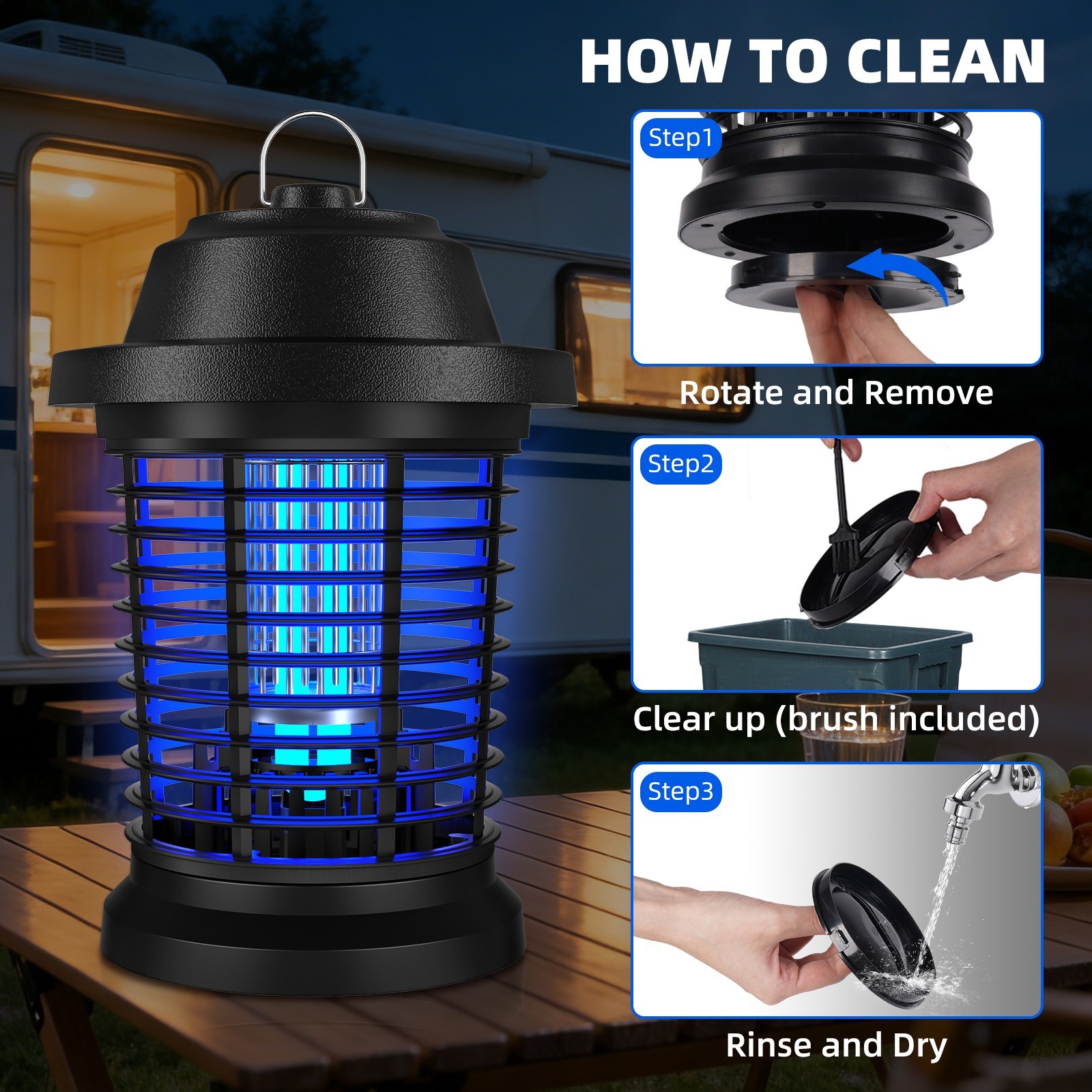 Electronic Bug Zapper Mosquito Killer Fly Trap Lamp,Electronic Fly Insect Trap